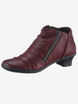 Bottines largeur g* , bordeaux, taille 42 - MODA VILONA - Mode Femme et Homme