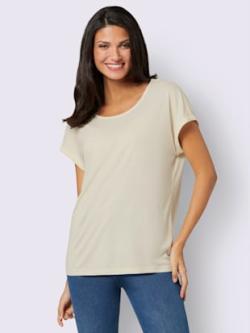 T-shirt pure viscose , couleur ivoire, taille 52 - MODA VILONA - Mode Femme et Homme