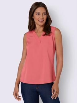 Liquette pli creux affinant , rose flamant, taille 50 - MODA VILONA - Mode Femme et Homme