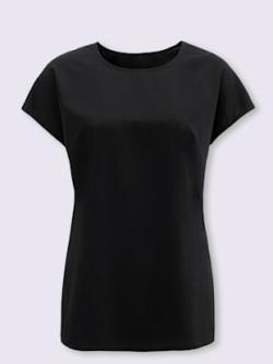 Tunique femme chic à mancheron et col rond , noir, taille 56 - MODA VILONA - Mode Femme et Homme