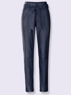 Pantalon en bengaline qualité bengaline supérieure , marine, taille 48 - MODA VILONA - Mode Femme et Homme