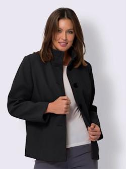 Veste avec doublure , noir, taille 56 - MODA VILONA - Mode Femme et Homme