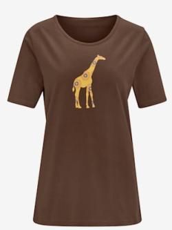 T-shirt différents motifs , chocolat, taille 56 - MODA VILONA - Mode Femme et Homme