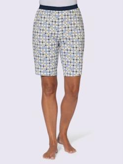 Pyjama-pantalon jersey fin , bleu ciel imprimé, taille 58/60 - MODA VILONA - Mode Femme et Homme