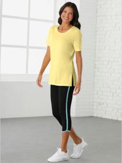 T-shirt long longueur tendance , citron, taille 42 - MODA VILONA - Mode Femme et Homme
