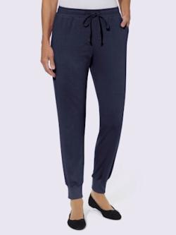 Pantalon de loisirs coulisse et lien à nouer , marine, taille 46 - MODA VILONA - Mode Femme et Homme