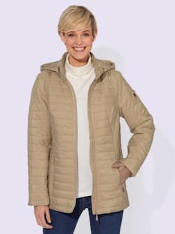 Doudoune capuche amovible , beige, taille 19 - MODA VILONA - Mode Femme et Homme