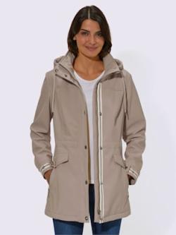 Veste softshell qualité softshell , beige, taille 44 - MODA VILONA - Mode Femme et Homme