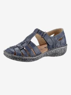 Chaussures à bandes auto-agrippantes largeur g* , bleu jean, taille 37 - MODA VILONA - Mode Femme et Homme