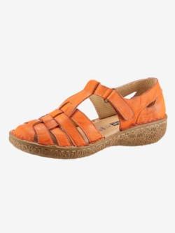 Chaussures à bandes auto-agrippantes largeur g* , orange, taille 38 - MODA VILONA - Mode Femme et Homme