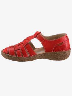 Chaussures à bandes auto-agrippantes largeur g* , rouge, taille 39 - MODA VILONA - Mode Femme et Homme