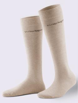Mi-bas qualité coton , beige, taille 4 - MODA VILONA - Mode Femme et Homme