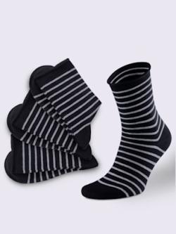Socquettes pour dames confortable à porter , noir, taille 2 - MODA VILONA - Mode Femme et Homme