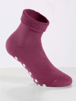 Socquettes pour dames qualité coton , mûre, taille 1/35 - MODA VILONA - Mode Femme et Homme