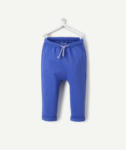 Jogging bébé garçon en coton bio bleu - 9 M
