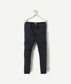 Pantalon slim cargo garçon bleu marine - 5 A