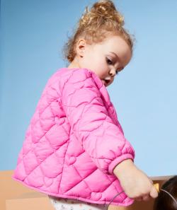 Doudoune bébé fille en rembourrage recyclé rose - 18 M