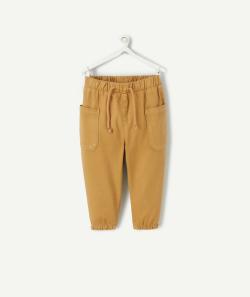 Pantalon droit bébé garçon en viscose responsable camel - 24 M