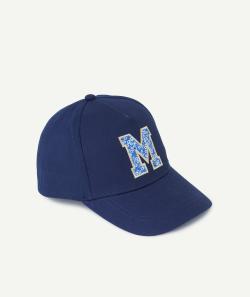 Casquette fille bleue marine avec patch brodé lettre - 2-3 A
