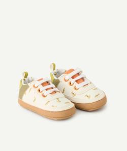 Chaussons type basket bébé garçon blanches avec crocodile - 12-18 M