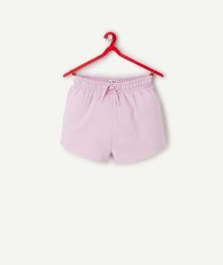 Short fille en coton bio violet - 10 A