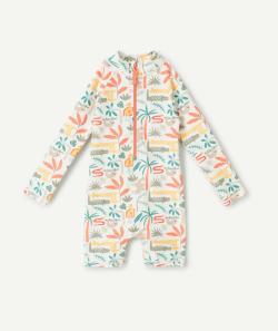 Combinaison anti-uv bébé garçon en fibres recyclées imprimé thème jungle - 18 M