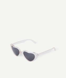 Lunettes de soleil bébé fille coeur rose pâle - TU