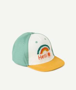 Casquette bébé garçon en coton coloré avec bouclettes - 3-6 M
