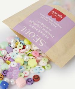 Mélange de perles heishi et de breloques - séoul - TU