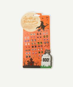 Set de 30 paires de boucles d'oreilles autocollantes halloween - TU