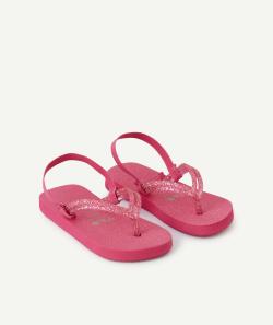 Tong fille rose pailettes - 30-31