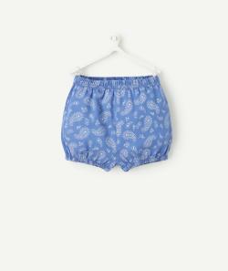 Short bloomer bébé fille en viscose responsable imprimé cachemire - 3 M