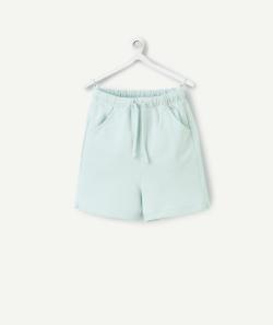 Bermuda bébé garçon en coton biologique vert d'eau - 9 M