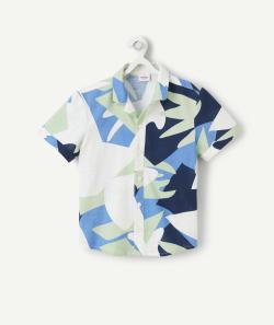 Chemise manches courtes garçon en coton biologique thème hawaï - 8 A