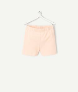 Short fille en coton bio orange - 9 A