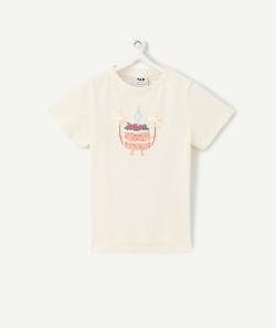 T-shirt en coton bio écru thème anniversaire tao 2 ans - 24-36M