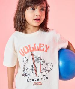 T-shirt garçon en coton écru avec motifs monsieur x madame - 24 M