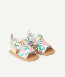 Chausson style sandales bébé fille imprimé à fleurs - 6-12 M