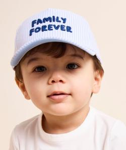 Casquette bébé garçon rayé bleu et blanc - 24-36M