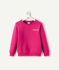 Sweat fille rose en coton polyester - 5 A