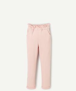 Pantalon de jogging fille en fibres recyclées rose - 9 A
