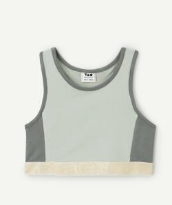 Brassière fille en viscose responsable kaki et vert - 8 A