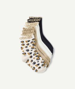 Lot de 4 paires de chaussettes unis et imprimé - 31-34