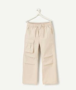 Pantalon baggy garçon beige avec poches - 4 A