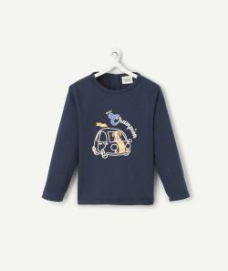 T-shirt bébé garçon bleu manches longues - 9 M