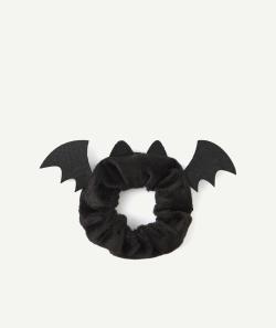 Chouchou noir pour halloween en forme de chauve souris - TU