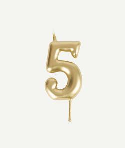 Bougie chiffre 5 - TU