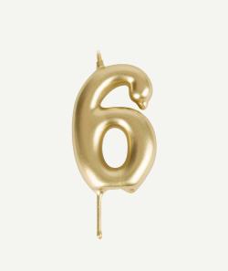 Bougie chiffre 6 - TU