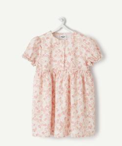 La robe rose imprimée en coton - 18 M