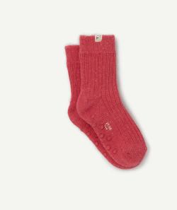 La paire de chaussettes rose mouchetée anti-dérapante - 27-30